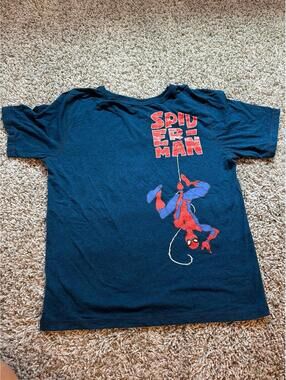 Marvel Boys XL Spider-Man Graphic Tee XL - Blue Casual Shirt